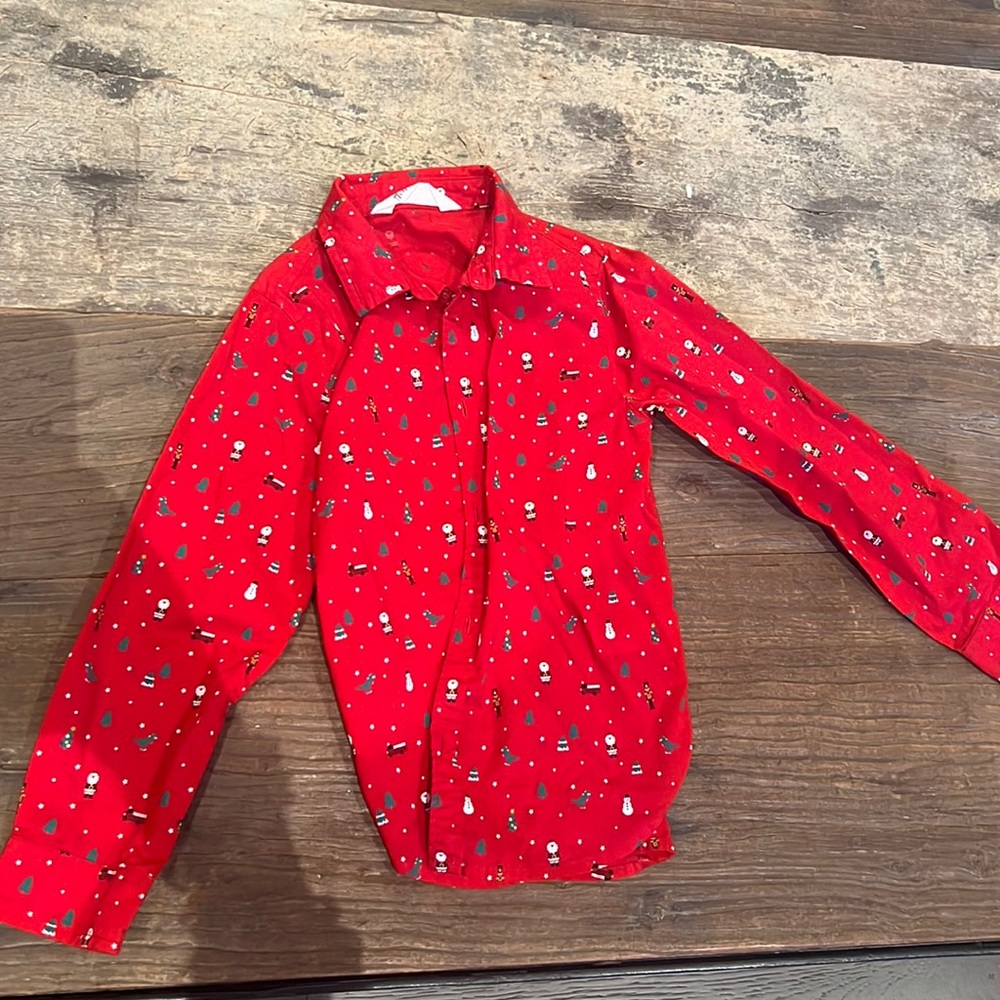 Christmas button down